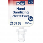 Tork Hand Sanitising Alcohol Foam S4 520103 (6 x 950ml)