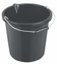 Builders Black Industrial Bucket (15ltr)