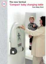Baby Point Compact Vertical Changing Unit wall mount CT/2V