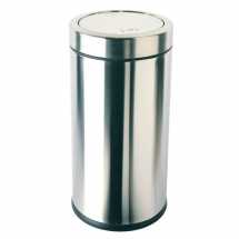 Simplehuman Swing Top Bin Brus hed Steel 55L CW1442 (each)