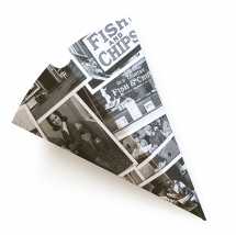 Chip Cones 12oz Newsprint 176 x 150mm(1000)