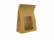 VW VBLOOM2 Kraft Natureflex Wi ndow Bloomer Bag 6x3x9in (250)