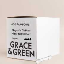 G&G Organic Non-Applicator TamponsSuper GGOTSBULK002(400)