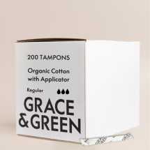 G&G Organic Applicator Tampons Regular GG ATR BULK 007 (200)