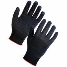 Seamless PVC Dot Assembly Gloves Blue 26993 Large (Pair)