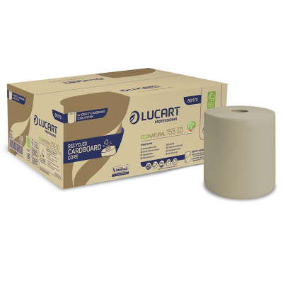 Lucart EcoNatural 155ID Roll Towel 2ply 861170 6x155m