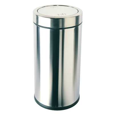 Simplehuman Swing Top Bin Brus hed Steel 55L CW1442 (each)
