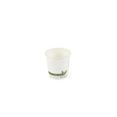 4oz Compostable Hot Drink Cup White Ingeo (1000)