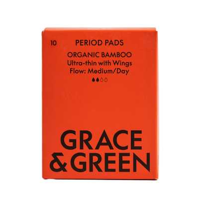 G&G Organic Bamboo Pads Day/ Medium GG BAMD 004 (10 Pack)